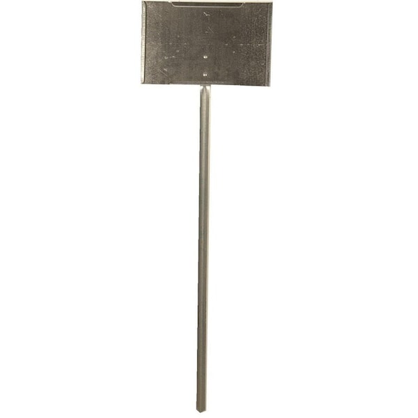 Col-Met COLLIER METAL SPECIALTIES Galvanized Steel Sign Holder, 11"W x 7"H x 30"L - 11730