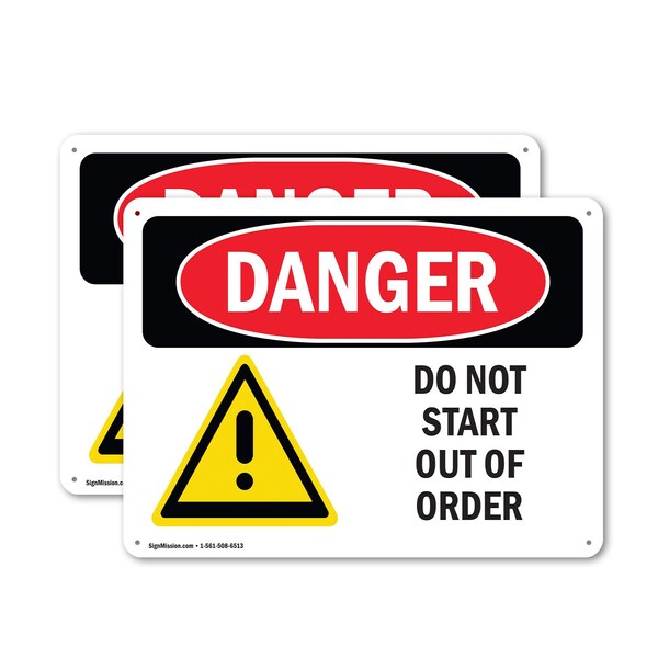 Signmission Safety Culture Sign, 10 in Width, Plastic, Rectangle - OS-2PACK-DS-P-710-L-1173