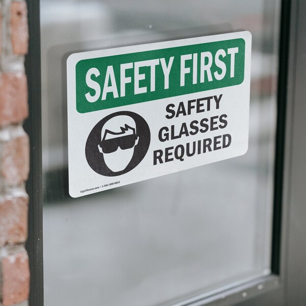 Signmission 3.5 in Height, 5 in Width, Vinyl Decal, Rectangle - OS-2PACK-SF-D-35-L-10935
