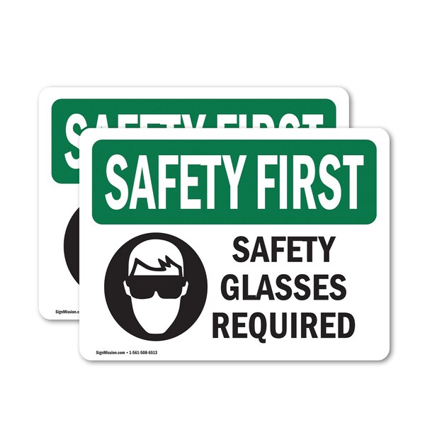 Signmission 3.5 in Height, 5 in Width, Vinyl Decal, Rectangle - OS-2PACK-SF-D-35-L-10935
