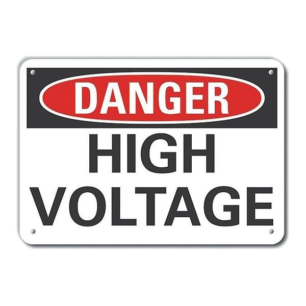 Lyle Alum Danger High Voltage, 10"x7", LCU4-0347-NA_10X7 - LCU4-0347-NA_10X7