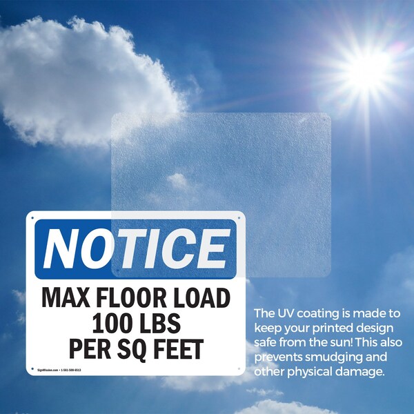 Signmission Max Floor Load 100 Lbs Per Sq Foot, 14 in W x Rectangle, Plastic - OS-2PACK-NS-P-1014-L-15925