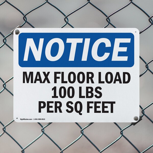 Signmission Max Floor Load 100 Lbs Per Sq Foot, 14 in W x Rectangle, Plastic - OS-2PACK-NS-P-1014-L-15925