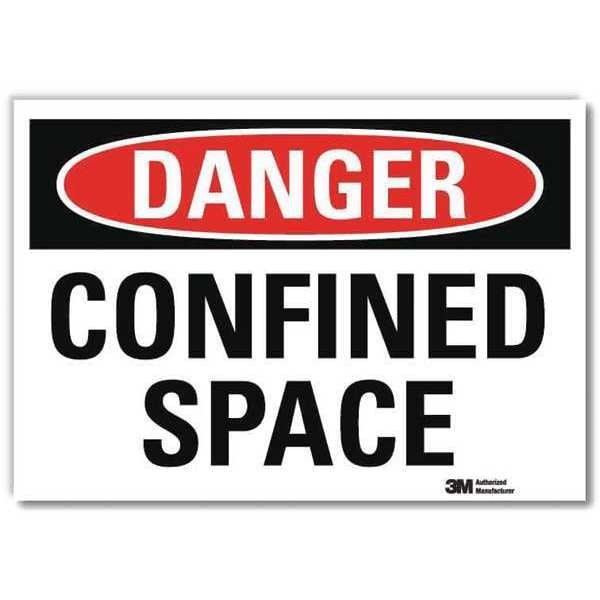 Lyle Danger Sign, Self-Adhesv Mount, 7inWx5inH, U3-1188-RD_7X5 - U3-1188-RD_7X5