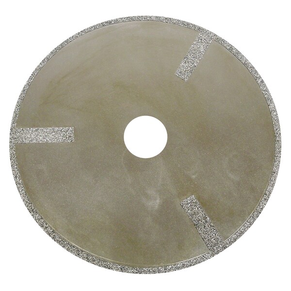 Dynabrade Dmnd Cut-Off Wheel, 4"dia.x3/4"40/50G S/S, Side Spoked, 4 in Dia, 3/4 in Arbor Hole Size, Diamond - 93649