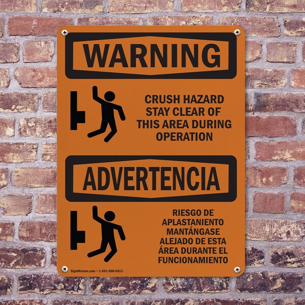Signmission Safety Culture Sign, 18 in Width, Aluminum, Rectangle, Bilingual - OS-2PACK-WS-A-1824-L-12537