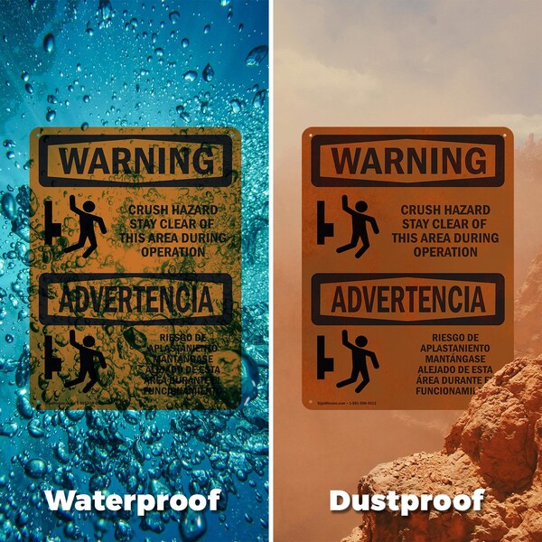 Signmission Safety Culture Sign, 18 in Width, Aluminum, Rectangle, Bilingual - OS-2PACK-WS-A-1824-L-12537