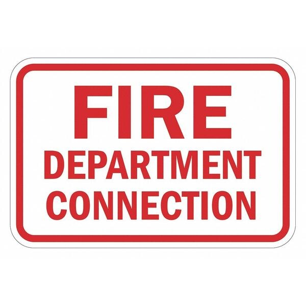 Lyle Fire Sign, 12 in H, 18 in W, Aluminum, Horizontal Rectangle, English, T1-1818-DG_18x12 - T1-1818-DG_18X12