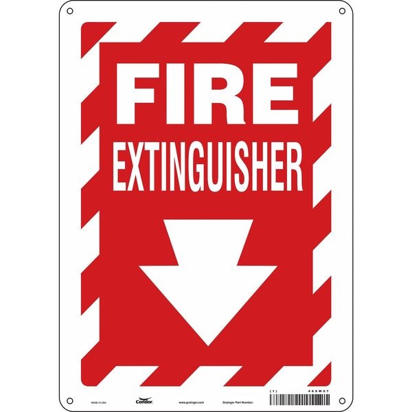 Condor Safety Sign, 10" W, 14" H, 0.055" Thickness - 469W07