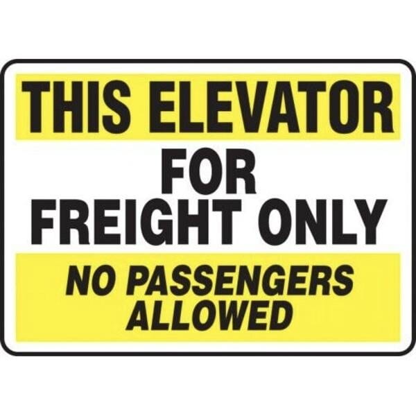 Accuform SAFETY SIGN THIS ELEVATOR FOR MEQM922XV - MEQM922XV