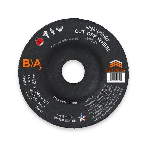 Notch Inox-Prime 5in x 1/8in x 5/8-11 T27 WA-24-S-BF Cutting/Notch Wheel, 10PK - 10764