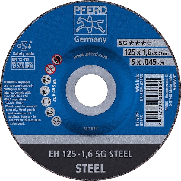 Slitter Inox Prime 5in x .045in x 7/8 T1 WA-46-S-BF Slitter INOX-PRIME Cut-Off Wheel, 50PK - 10746