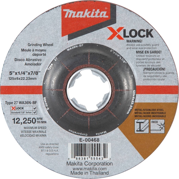Makita X-LOCK 5x1/4x7/8" Metal and Stainles - E-00468