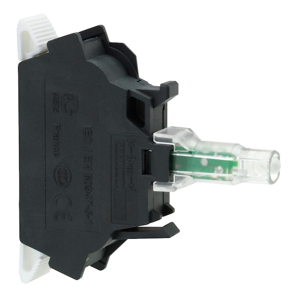 Bloque de luz Schneider Electric, Harmony XB4, Harmony XB5, para cabeza de 22mm, LED universal, 230...240 V CA, terminales compactos de inserción rápida - ZBVM15