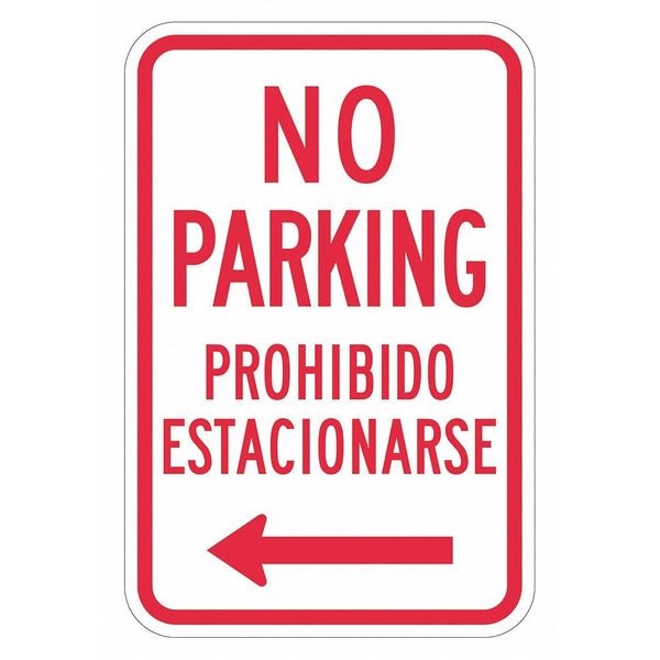 Lyle No Parking Sign, 18" x 12, T1-3034-EG_12x18 - T1-3034-EG_12X18