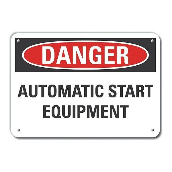 Lyle Refl Alum Danger Automatic, 10"x7", LCU4-0485-RA_10X7 - LCU4-0485-RA_10X7