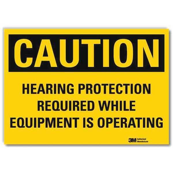 Lyle Caution Sign, 7x5 In., English - U1-1029-RD_7X5