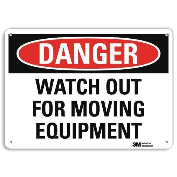 Lyle Danger Sign, 10 in Height, 14 in Width, Aluminum, Horizontal Rectangle, English - U3-2045-NA_14X10