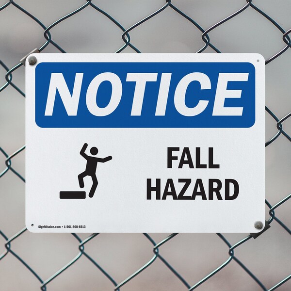 Signmission 12 in Height, 18 in Width, Aluminum, Rectangle - OS-2PACK-NS-A-1218-L-12428
