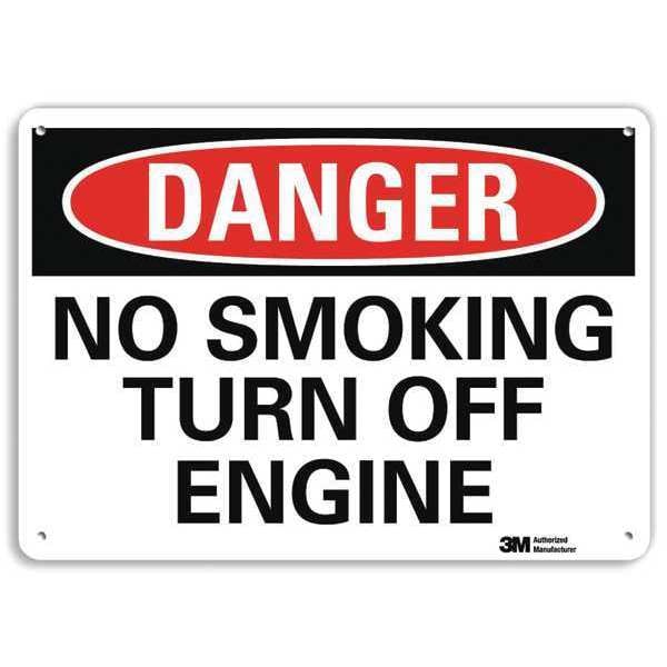 Lyle Danger Sign, 10" H, 14 in W, Plastic, Horizontal Rectangle, English, U3-1859-NP_14X10 - U3-1859-NP_14X10