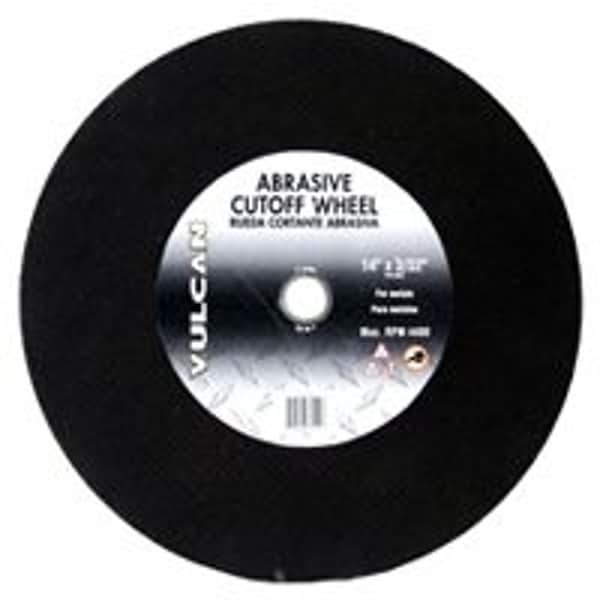 Vulcan Type 1 Cut-Off Wheel, 14 in Dia, 3/32 in Thick, 1 in Arbor, Premium, Aluminum Oxide Abrasive - 918120OR