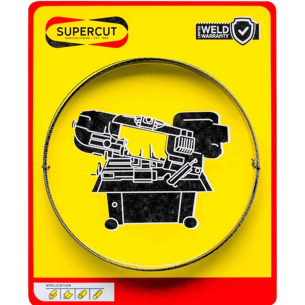 Supercut Premium Bimetal Bandsaw Blade, 96 L, 1 W, 3-4 TPI, Premium Bimetal - 205435