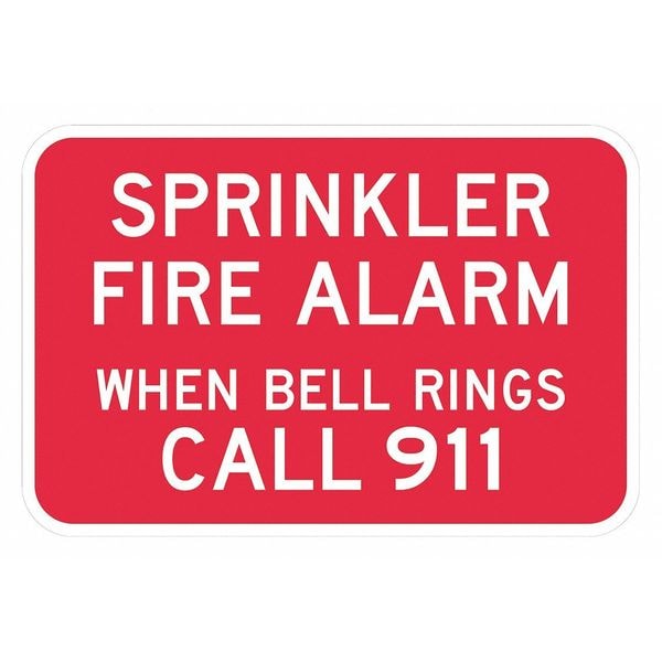 Lyle Fire Sign, 12 in H, 18 in W, Aluminum, Horizontal Rectangle, English, T1-1845-HI_18x12 - T1-1845-HI_18X12
