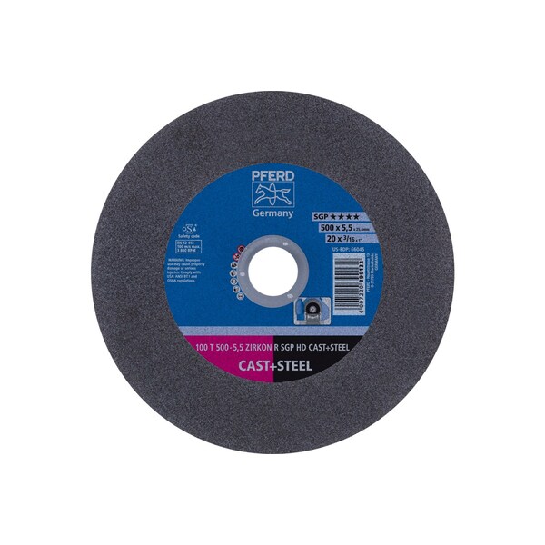 Pferd 20 in Dia, 3/16 in Thick, 1 in Arbor Hole Size, Heavy Duty Series - 66045