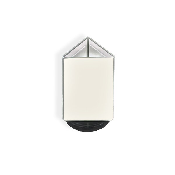Azar Displays 4"W x 6"H Three-Sided Revolving Sign Holder - 193726-BLK