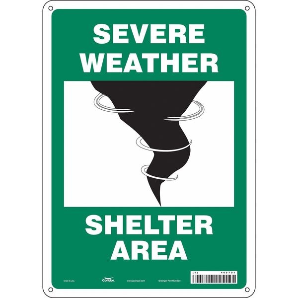 Condor Safety Sign, 10" Wx14" H, 0.032" Thickness - 465T01