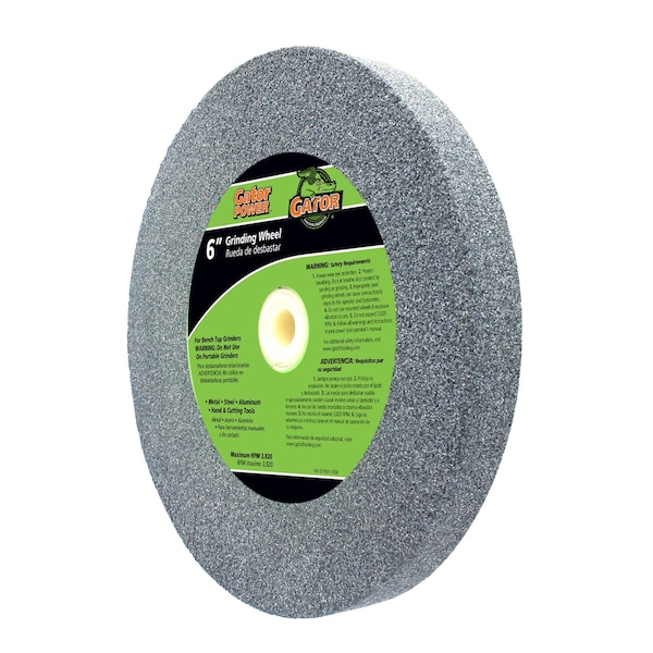 Gator Finishing Gator 6 in. D X 1 in. Grinding Wheel - 6011