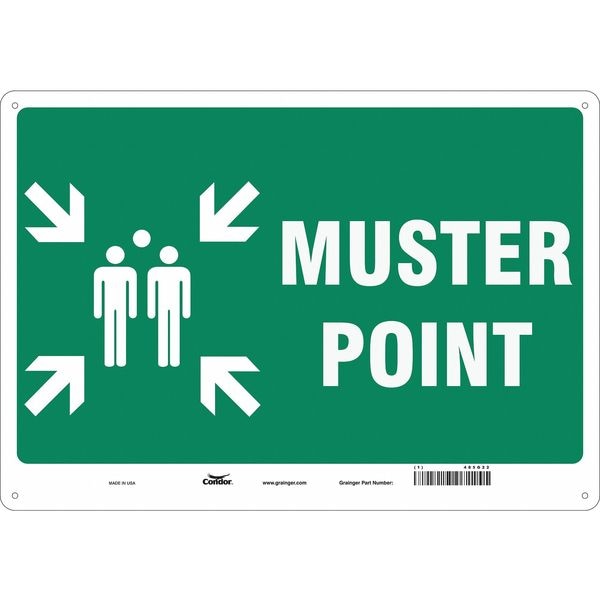Condor Safety Sign, 20" Wx14" H, 0.032" Thick - 485G22