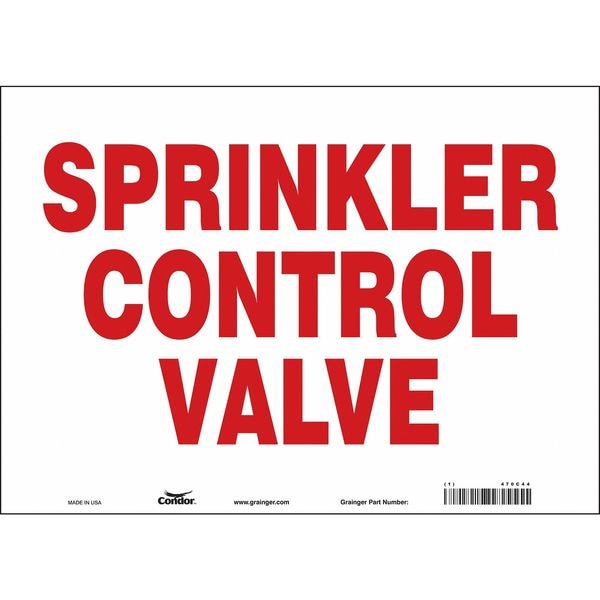 Condor Safety Sign, 14" W, 10" H, 0.004" Thickness - 470C44