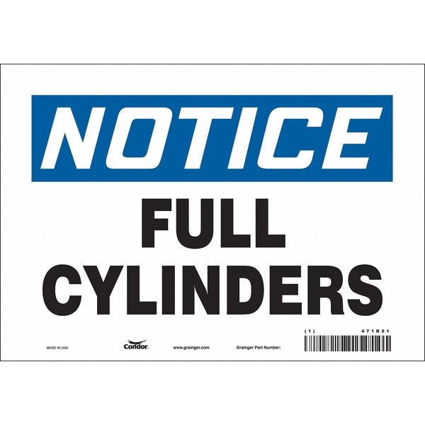 Condor Safety Sign, 7 in Height, 10 in Width, Polyethylene, Vertical Rectangle, English, 471R49 - 471R49