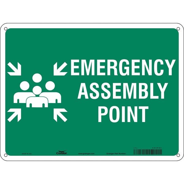 Condor Safety Sign, 24" Wx18" H, 0.055" Thickness - 465P83