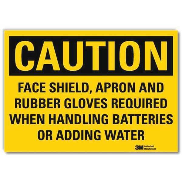 Lyle Safety Sign, 5 in Height, 7 in Width, Reflective Sheeting, Horizontal Rectangle, English - U4-1298-RD_7X5