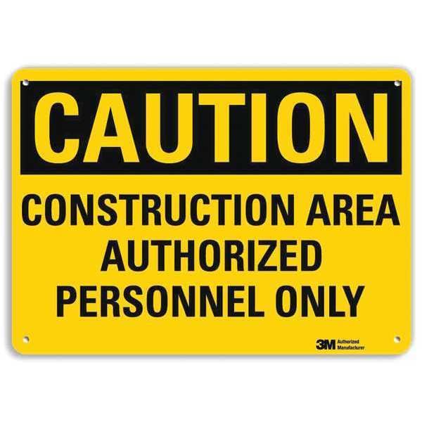 Lyle Safety Sign, 10 in Height, 14 in Width, Aluminum, Horizontal Rectangle, English - U4-1148-RA_14X10
