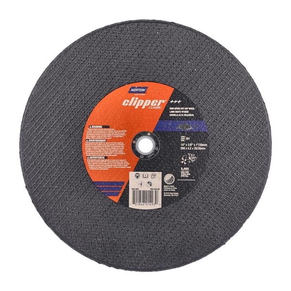 Tool Time 14 x 1 in. Aluminum Oxide Classic Cut Off Wheel - TO3309343