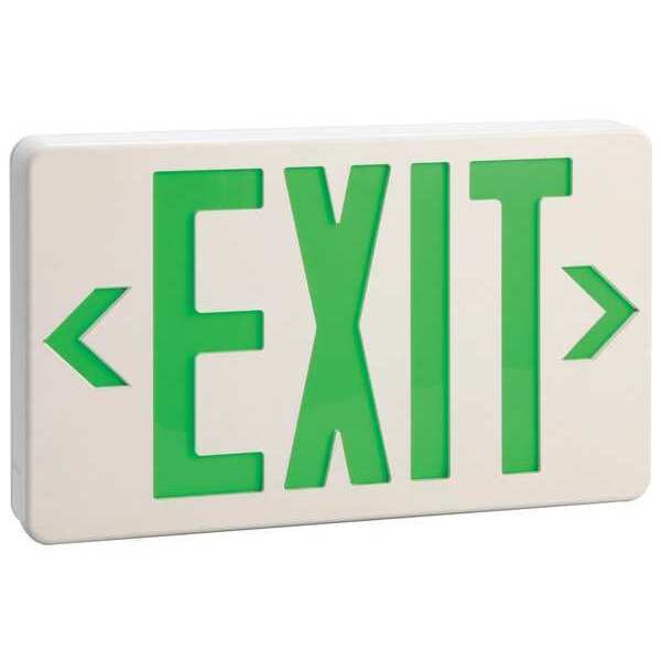 Lumapro LUMAPRO Thermoplastic LED Exit Sign with Battery Backup, 6CGL6 - 6CGL6