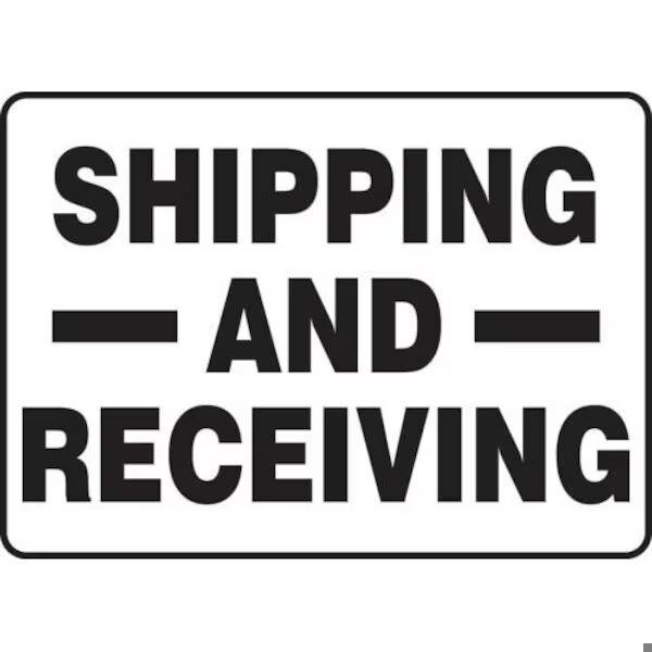 Accuform SAFETY SIGN SHIPPING AND RECEIVING MVHR583VS - MVHR583VS