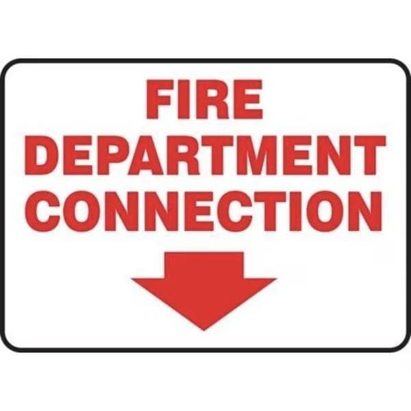 Accuform FDC REFLECTIVE SIGN FIRE DEPARTMENT MLFX900GF - MLFX900GF