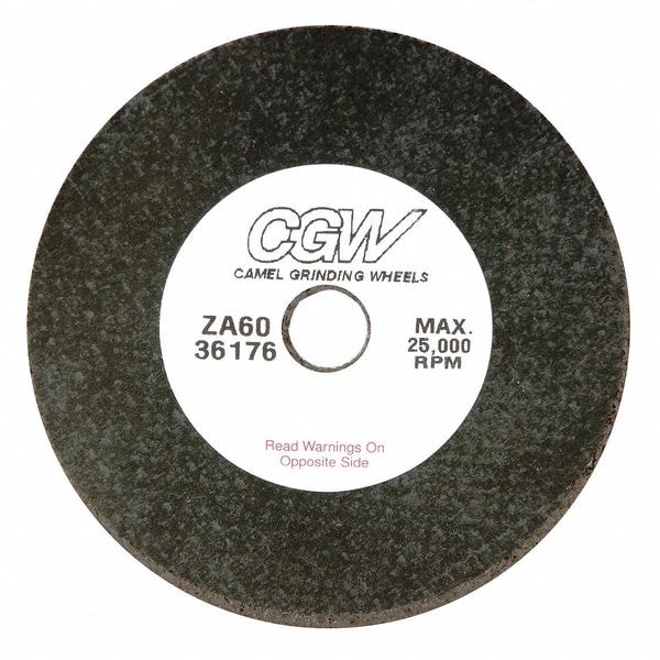 Cgw Abrasives Abrasive Cut-Off Wheel, Type 1, 4 in Dia, 1/32 in Thick, 1/4 in Arbor Hole Size, 60 Grit - 36179