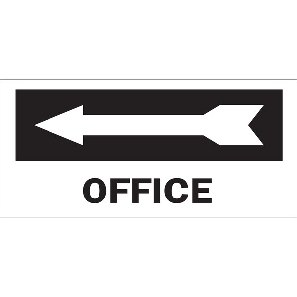 Brady Office, 14" W x 6-1/2" H, Rectangle, Polyester, 84642 - 84642
