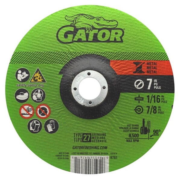 Gator Gator 7 in. D X 7/8 in. Aluminum Oxide Metal Cut-Off Blade 1 pk - 9761