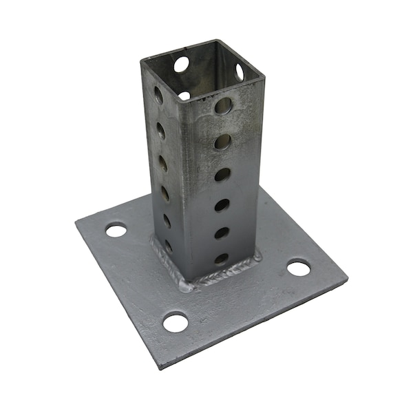 Xcessories Squared Surface Mount Telespar Base w/ 2.25 in. x 6 in. 12ga Stub - 55675