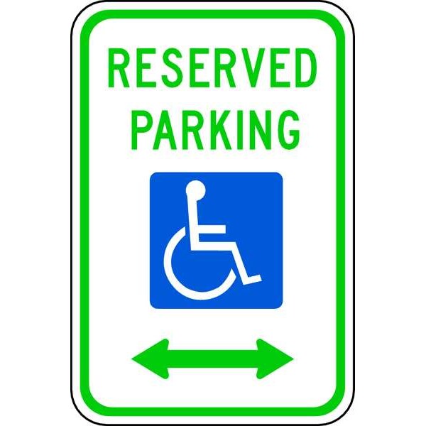 Lyle Reserved Parking Parking Sign, 18" x 12, R7-8D-12HA - R7-8D-12HA