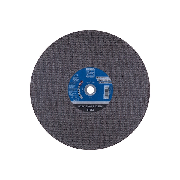 Pferd Abrasive Cut-Off Wheel, 14 in Dia, 3/16 in Thick, 20 mm Arbor Hole Size, 24 Grit - 64016
