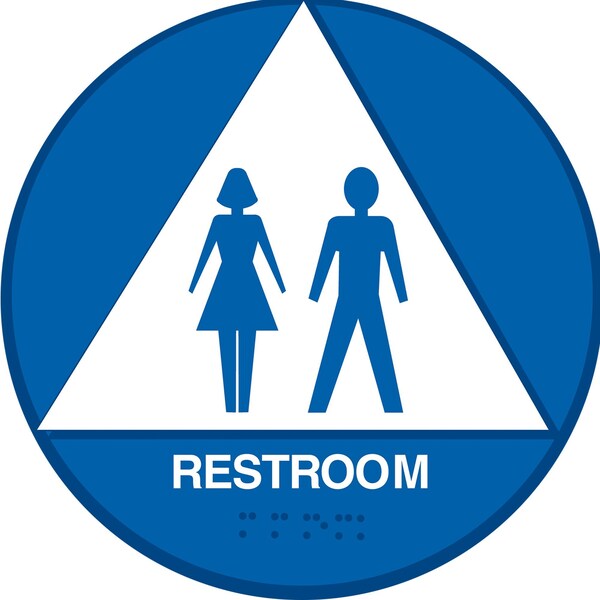 Hy-Ko Unisex - Blue Round Sign 12" x 12", 3PK - A20298