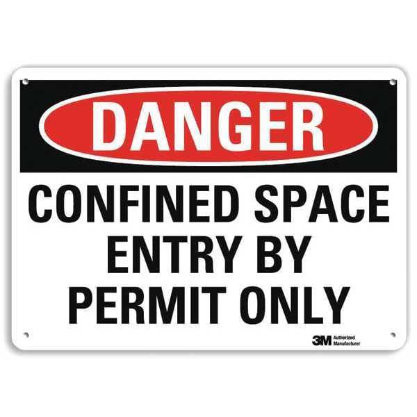 Lyle Danger Sign, 4 Hole Mount, 14inWx10inH, U3-1205-RA_14X10 - U3-1205-RA_14X10