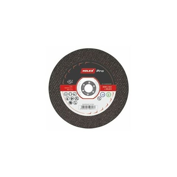 Holex Pro Cutting Disc for Steel and Stainless Steel, Dia: 230 mm - 563500 230